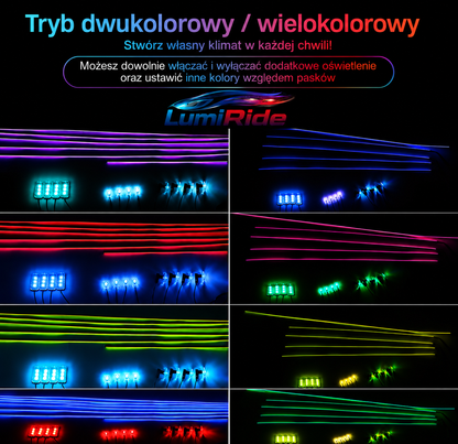 Zestaw Ambient LED LumiRide - Professional
